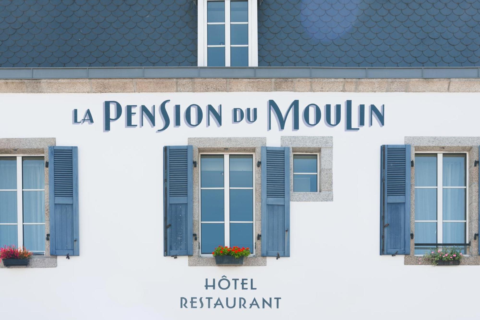 Logis Hotel Et Restaurant La Pension Du Moulin ปง-ตาเวน ภายนอก รูปภาพ